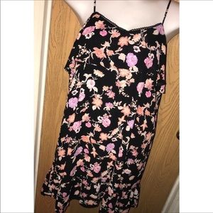 NWT Chiffon ruffle cami dress size XL